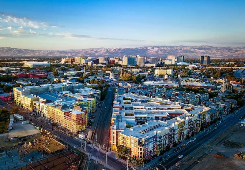 Modern architecture in downtown San Jose.