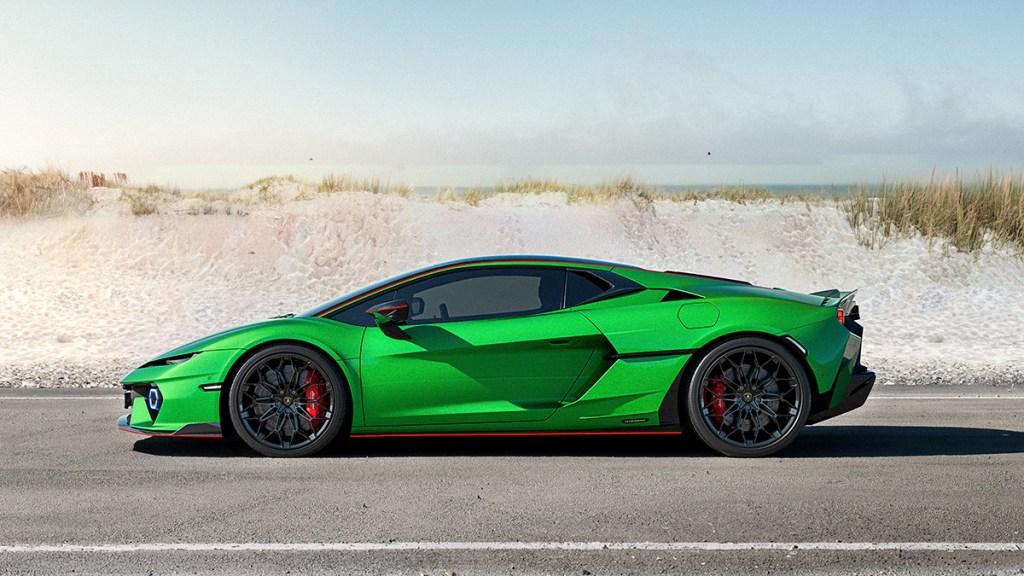 The 2025 Lamborghini Temerario from the side